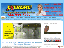 Tablet Screenshot of extremeairduct.com